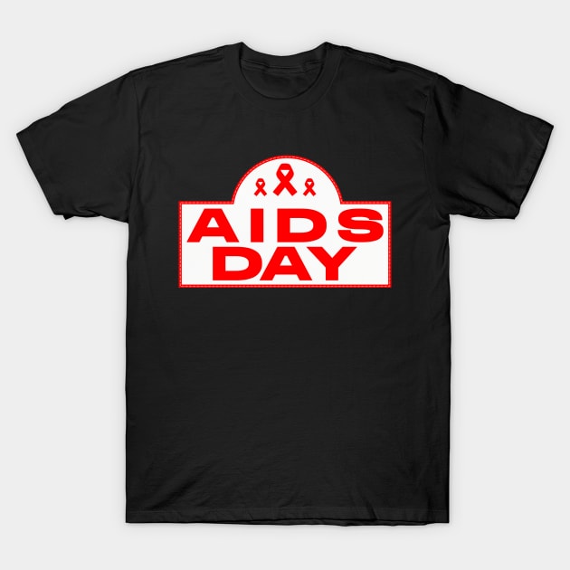 Aids Day T-Shirt by Den Vector